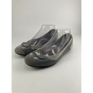 Puma Eco Ortholite Gray Womans Ballet Flats Slip On Shoes Womans Size 7